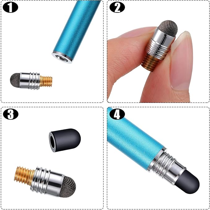 Zonon 30 Pieces Replacement Stylus Tips Conductive touch screen Pens Tips - Image 4