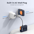 for Magsafe Battery Pack 10000mAh, 5-in-1 Magnetic Power Bank Built in AC Plug - Image 4
