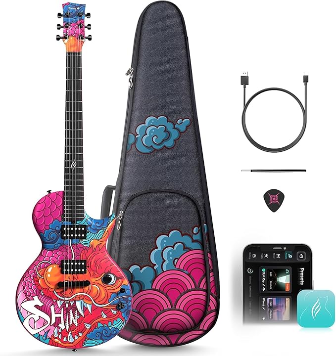 Enya Electric Guitar Shinichi Kobayashi Signature Loong Nova Go Sonic Smart by ENYA