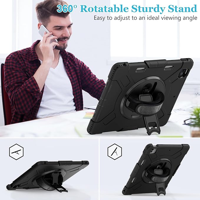 Case for iPad Pro 12.9 2022/2021/ 2020/2018: Cover for iPad Pro 12.9 6th/ 5th/ - Image 3