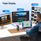 ACASIS USB C Docking Station Dual Monitor, 16-in-1 Laptpop Docking Station - Image 7