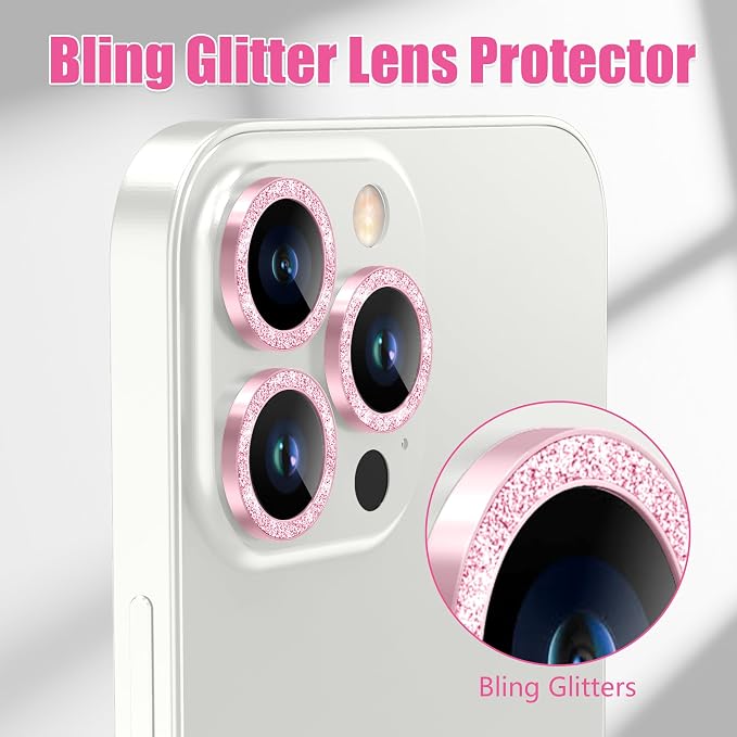 AGVEE 3+3 6 Pack for iPhone 12 Pro Max 6.7" Camera Lens Cover Protector - Image 5