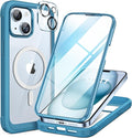Miracase Glass Series for iPhone 15 Case Full-Body Magnetic Bumper Case by Miracase
