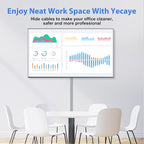 Yecaye Grey Cord Hider, One-Cord Channel Cord Cover on Wall, Cable Management - Image 4