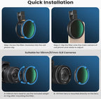 67mm Variable ND2-400 Filter for Phone/DSLR, HD Adjustable Neutral Density - Image 6
