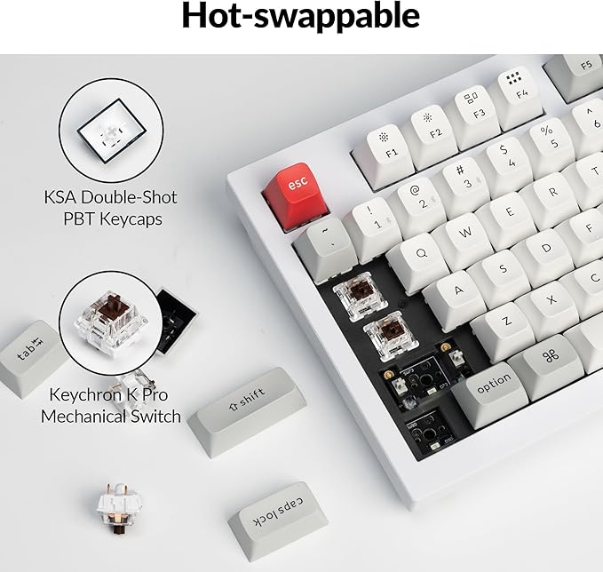 Keychron Q5 Pro QMK/VIA Wireless Custom Mechanical Keyboard, Full Aluminum 96% - Image 4