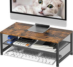 ECOLOVI 2-Tier Computer Monitor Stand Riser, Desk Organizer by ECOLOVI