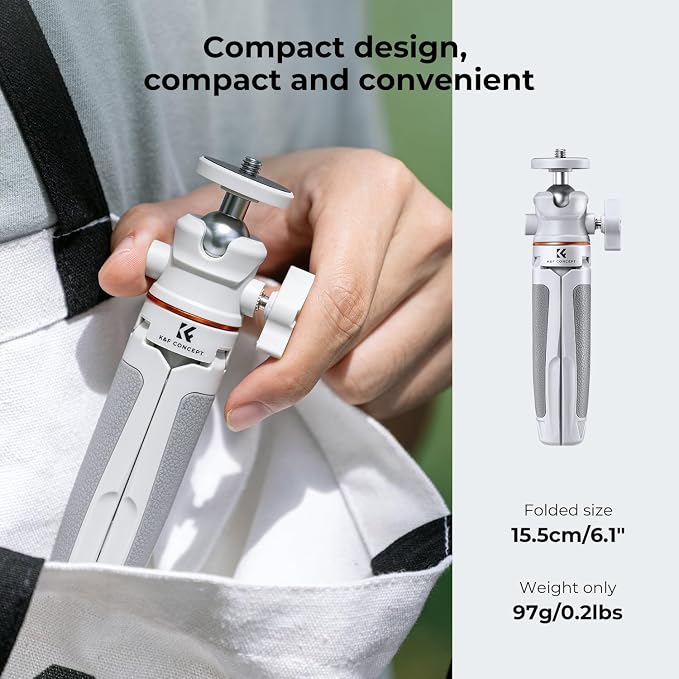K&F CONCEPT Selfie Stick Tripod, 360 Degree Rotation Mini Phone Stand - Image 5