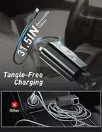 Retractable Car Charger USB C Fast Charging 120W, Car Accessories Cigarette - Image 3