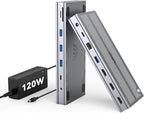 USB C Docking Station 3 Monitors by 4URPCTechnologies