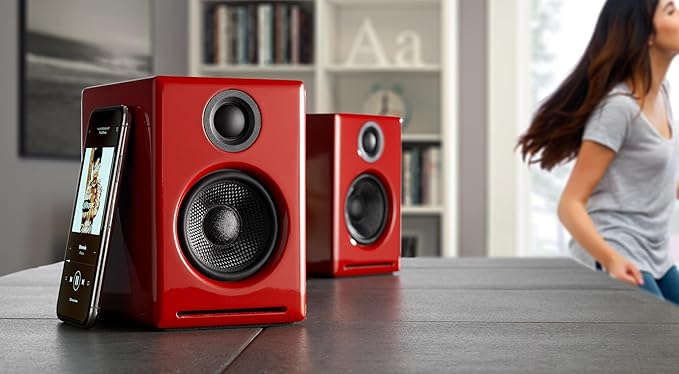 Audioengine A2+ 24 Bit 60 Watt Bluetooth Desktop Computer Speakers - Image 4