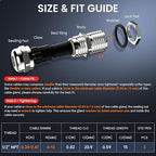QILIPSU 2pcs 1/2" NPT 304 Stainless Steel Cable Gland Long Thread Waterproof - Image 6