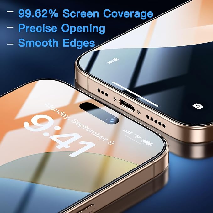 Uyiton Compatible with iPhone 16 Pro Screen Protector - Image 7