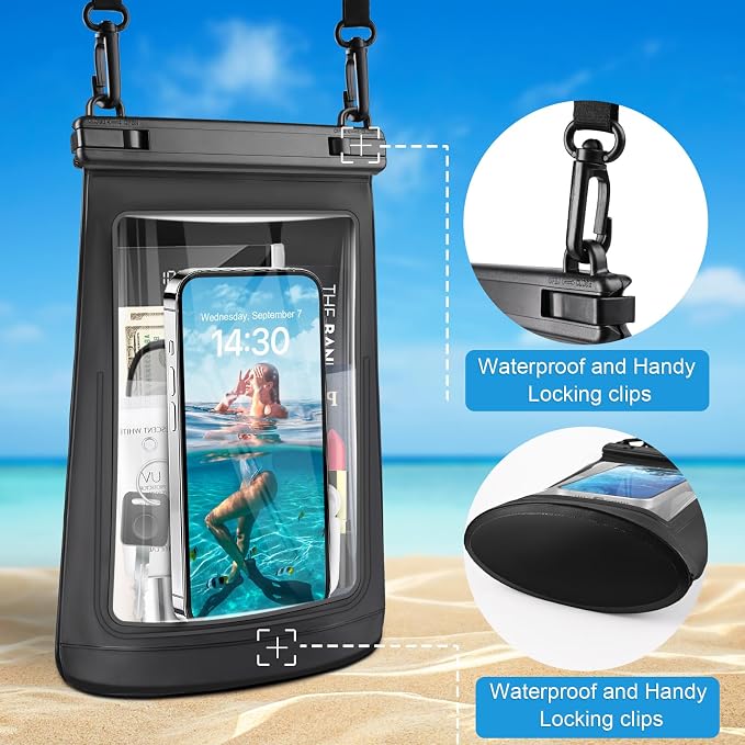 2L Waterproof Phone Pouch for iPhone 16 15 14 11 Pro Max & Galaxy S24 S21 - Image 4