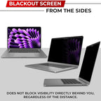 Magnetic Privacy Screen for MacBook Air 13 & 13.6 Inch Removable Laptop Privacy - Image 4