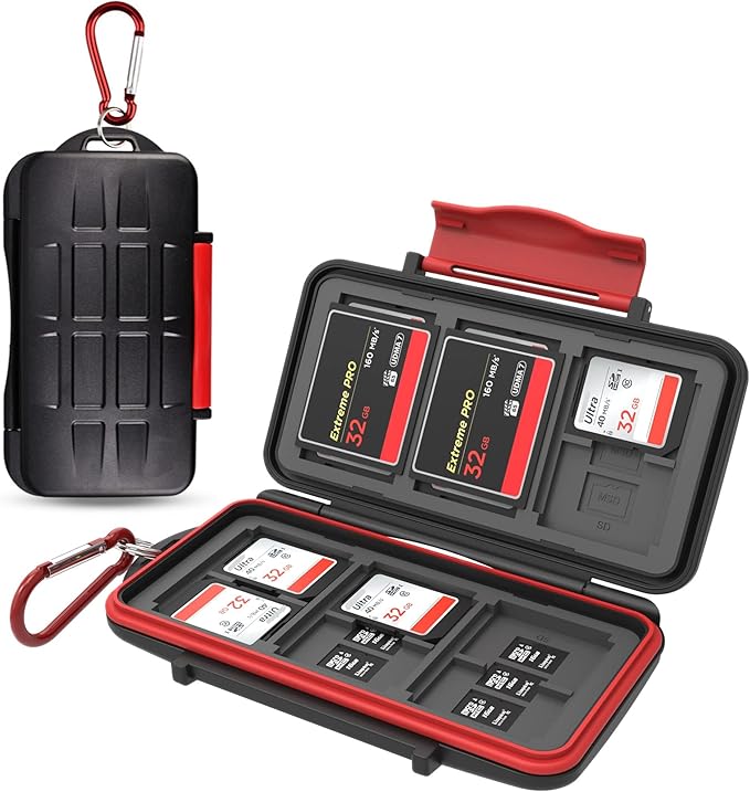 Kiorafoto 36 Slots : 18 TF + 12 SD + 6 CF Memory Card Holder Case Storage by Kiorafoto