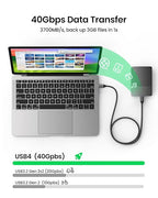 Silkland USB 4 for Long Thunderbolt 4 Cable 10FT/3M, 40Gbps Data Transfer - Image 3