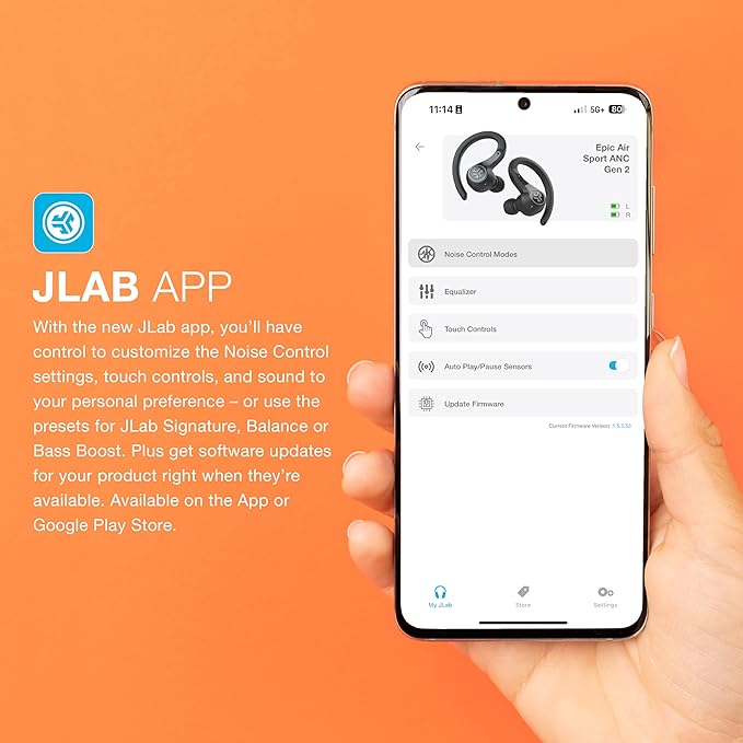 JLab Epic Air Sport ANC Gen 2 True Wireless Bluetooth Earbuds, Headphones - Image 4