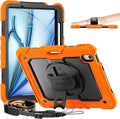 timecity Case for iPad Air 11 Inch M3/ M2, 360° Rotating Stand, Pencil Holder & by Timecity