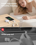 Cord Organizer, Rotatable Cable Organizer 8 Pack, No-Residue Adhesive Spring - Image 2