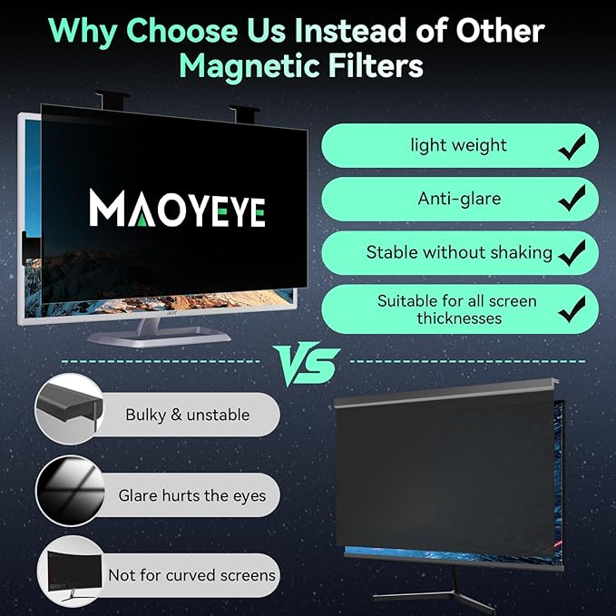 Magnetic 23.8 Inch Computer Privacy Screen - Image 5