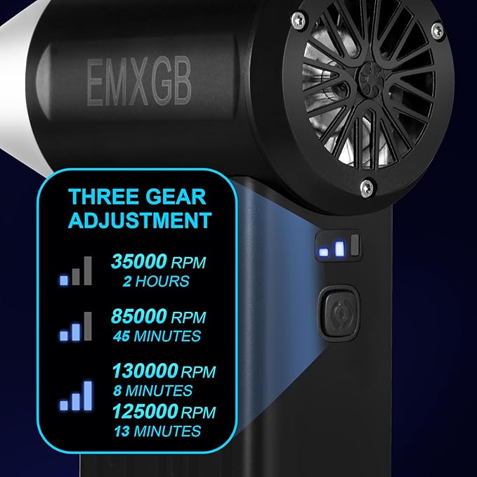 Compressed-Air-Dust Collector-Mini Portable- Turbo Fan- 130000RPM Electric - Image 4