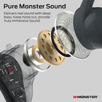 Monster N-Lite 210 Wireless Earbuds, Built-in Mic - Image 3