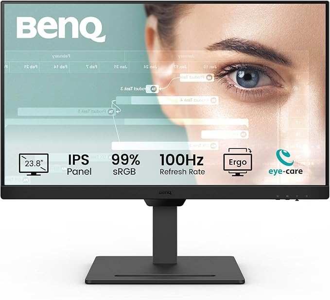 BenQ GW2490T 24" Monitor 100Hz FHD 1920x1080p | IPS | Vertical Monitor | by BenQ