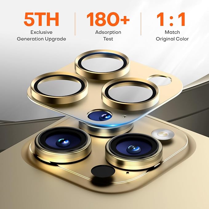 Camera Lens Protector for iPhone 16 Pro Max/16 Pro/15 Pro Max/15 Pro/14 Pro - Image 3