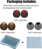 Silicone Replacement Earbud Tips Fit Most In-Ear Earbuds - Image 7