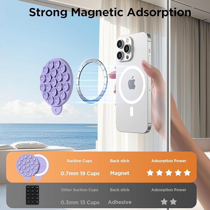 Magnetic Suction Cup Phone Mount - Image 4