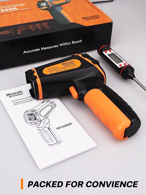 Mecurate Digital Infrared Thermometer Gun Non Contact Laser Temperature Gun - Image 7