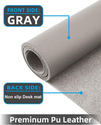 Extra Large Desk mat, Leather Desk Pad Protector, Office Desk Mat, Mouse Pad - Image 2