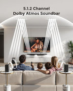 ULTIMEA 5.1.2ch Sound Bar with Dolby Atmos, Surround Sound System - Image 2
