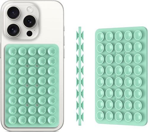 2PACK Silicone Double Sided Suction Phone Case Mount, Detachable Hands Free & - Image 2