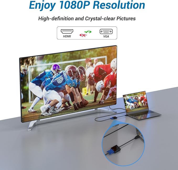 HDMI to VGA Adapter, Compatible - Image 5