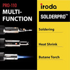 IRODA SolderPro 110 Cordless Butane Soldering Iron Kit, 115 MIns Run Time - Image 3