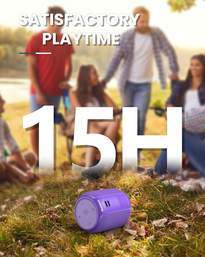 NOTABRICK Bluetooth Speakers, Portable Wireless Speaker - Image 5