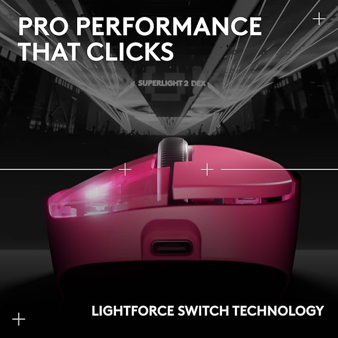 Logitech G PRO X Superlight 2 DEX Wireless Gaming Mouse, 60g Pro-Grade - Image 7