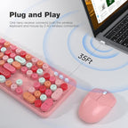 KNOWSQT Wireless Keyboard and Mouse Combo, USB Receiver Plug and Play, - Image 2