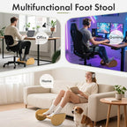 Amazer Bamboo Foot Rest for Under Desk at Work, 2-in-1 Reversible Rocking - Image 6