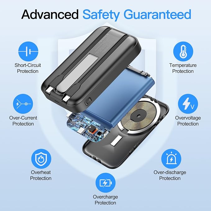 2025 Latest Portable Charger, 16800mAh Magnetic Wireless Power Bank - Image 6