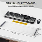 Redragon K556 Desing Wish Keyboard Cover, Water Resistant Half-Covered Acrylic - Image 2