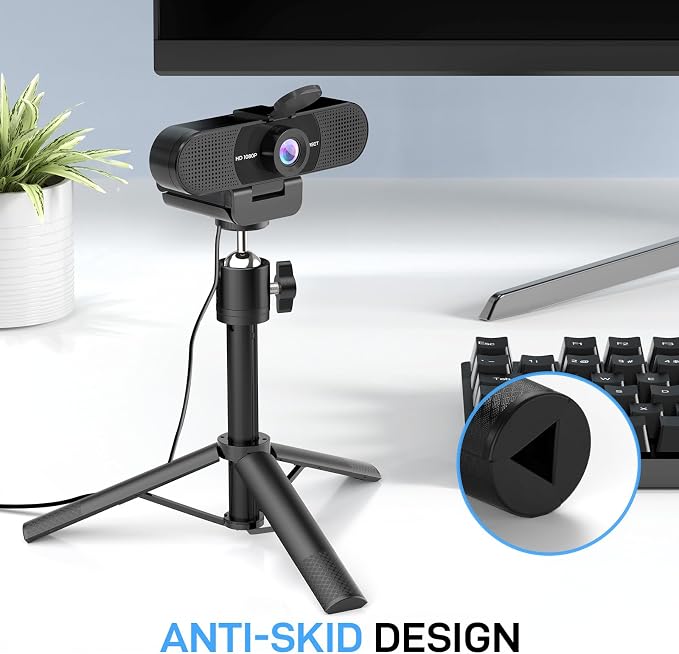 EMEET C960 Webcam with Tripod, 1080P Webcam with Microphone, Adjustable Height - Image 6