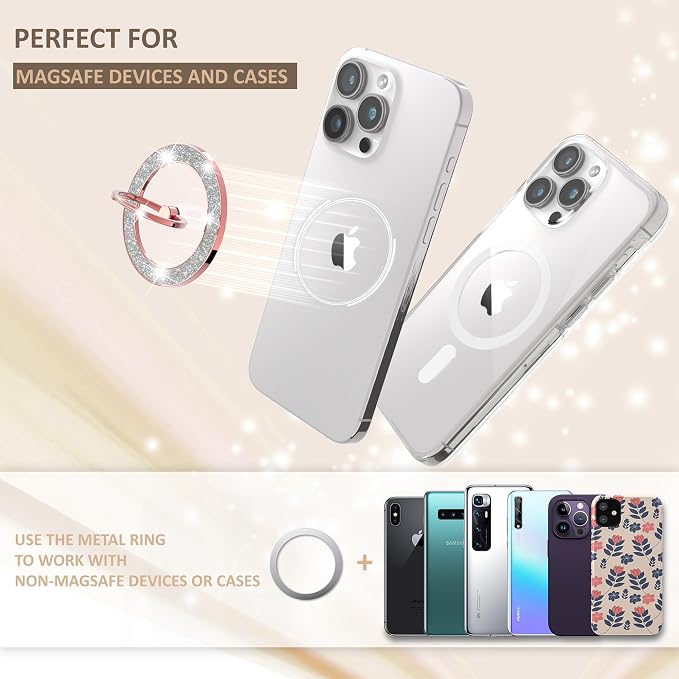 Magnetic Phone Ring Holder for MagSafe, Magnetic Phone Grip for iPhone - Image 6