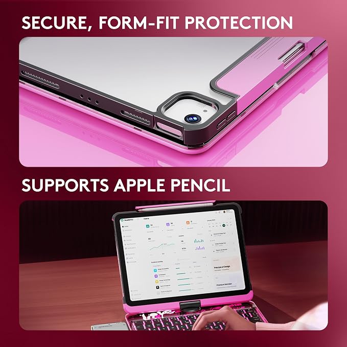 GUSGU Transparent Case with Wireless Keyboard only - Image 8