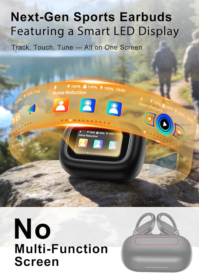 jaddsa Wireless Earbuds, ENC Noise Cancelling, Ear Buds - Image 2