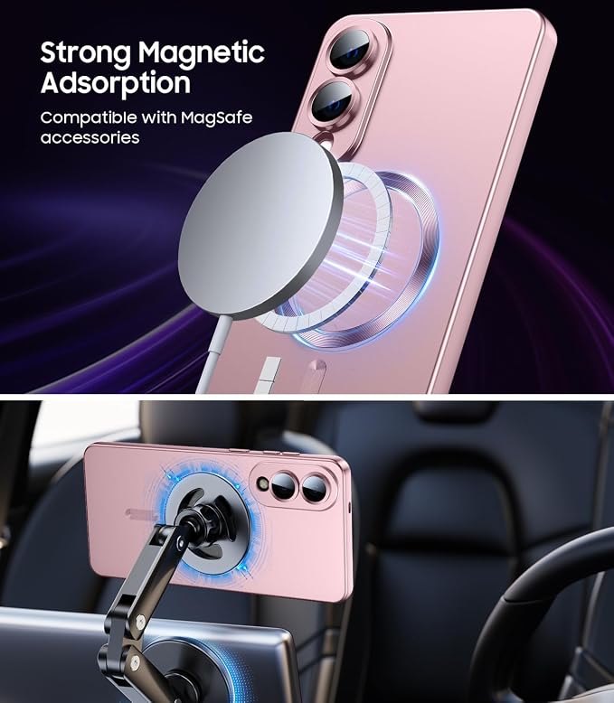 Magnetic for Samsung Galaxy S25 Edge Case Slim Soft Silicone Bumper Shockproof - Image 2