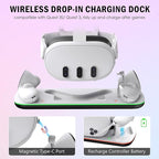 Charging Dock for Quest 3S, VR Stand for Meta Quest3, Charge Station for Oculus - Image 2
