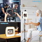 Rechargeable Ring Light Without Stand, Cordless Square Ring Light - Image 6